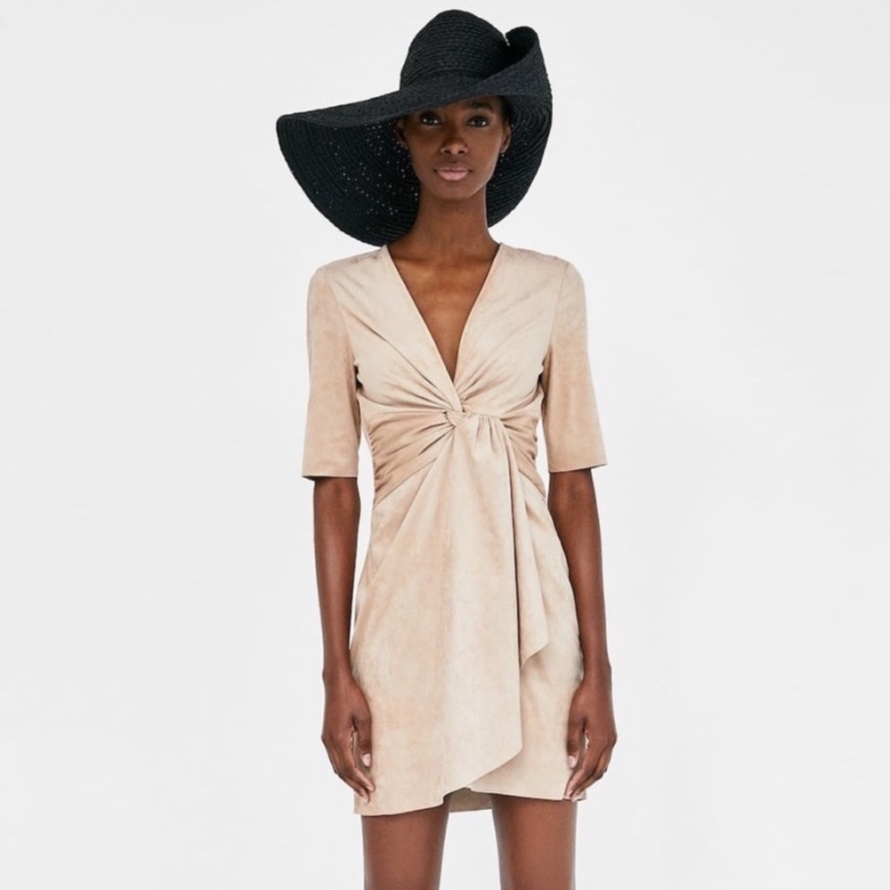 ZARA suede dress